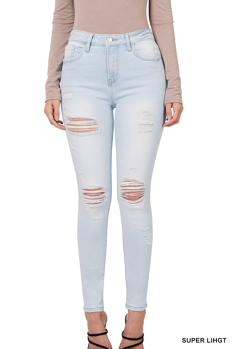 Light Wash Skinny Denim