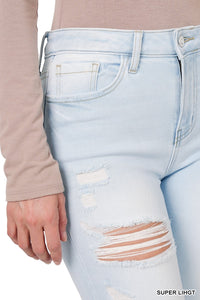 Light Wash Skinny Denim