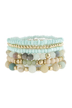 Load image into Gallery viewer, Amazonite Bracelet Stack
