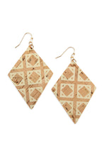 Load image into Gallery viewer, Geo Cork Earrings
