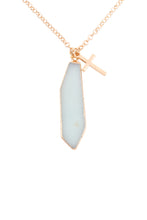 Load image into Gallery viewer, Amazonite Cross Necklace
