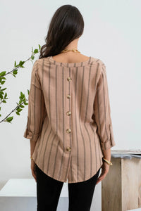 Mocha Back Button Top