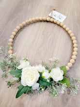 Load image into Gallery viewer, Handmade Wooden Beaded Wreath
